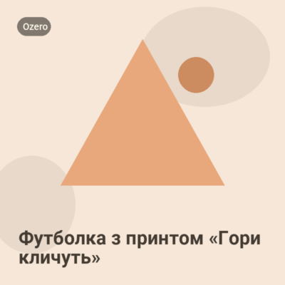 Футболка з принтом «Гори кличуть»
